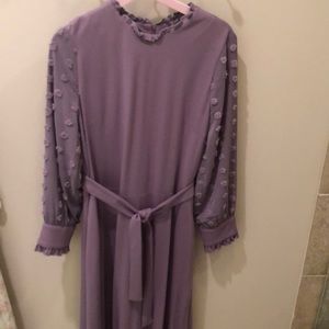 Dainty Jewells Lavender Dress Long Sleeves